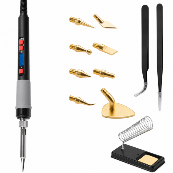 80 W Soldering Iron Kit digital temperature control with accessories