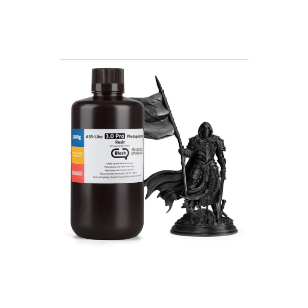 Elegoo ABS Like Resin V3.0 Pro Black 1kg UV resin bottle