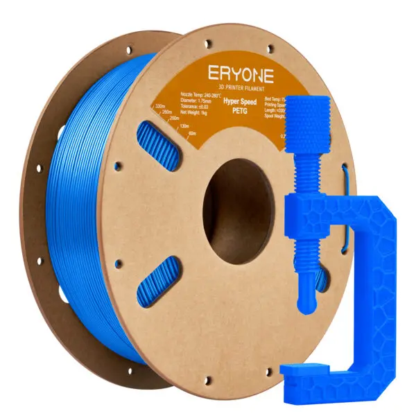 Eryone High Speed PETG Blue 1kg filament spool