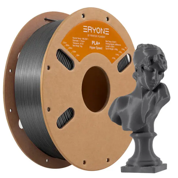 Eryone High Speed PLA Gray 1kg filament spool