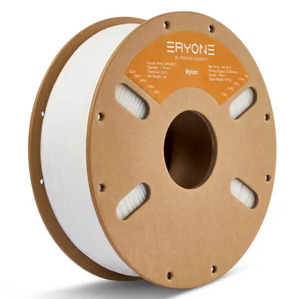 Eryone PA6 Nylon White 1kg engineering filament spool