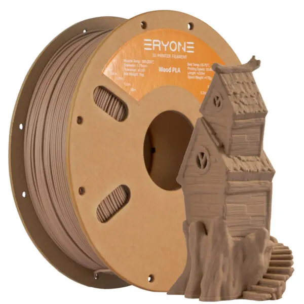 Eryone Deep Wood PLA 1kg filament spool