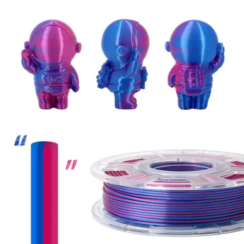 Dual Colour Red / Blue CCTREE PLA 1.75mm 1Kg