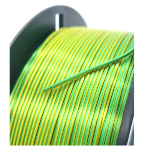 DUAL COLOR SILK PLA GREEN/YELLOW 1.75mm 1kg