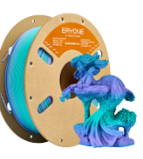 Eryone Matte Gradient Multi-Color PLA - dreamland Teal & Purple