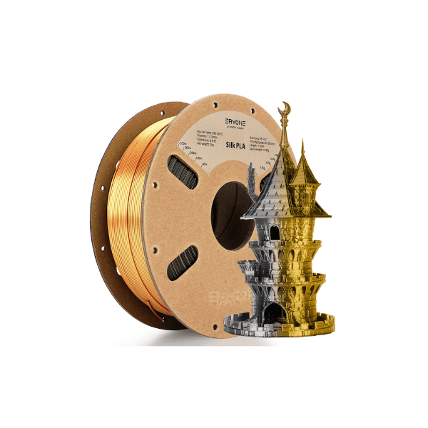 Eryone Silk Black and Dark Gold Dual Color PLA 1.75mm 1kg