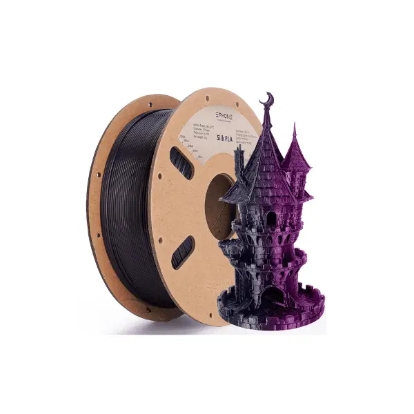 Eryone Silk Black Rose Red Dual Color PLA 1.75mm 1kg plastic spool