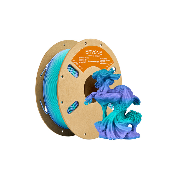 Eryone Matte PLA Gradient Dreamland-blue-green & Purple Filament 1.75mm 1kg