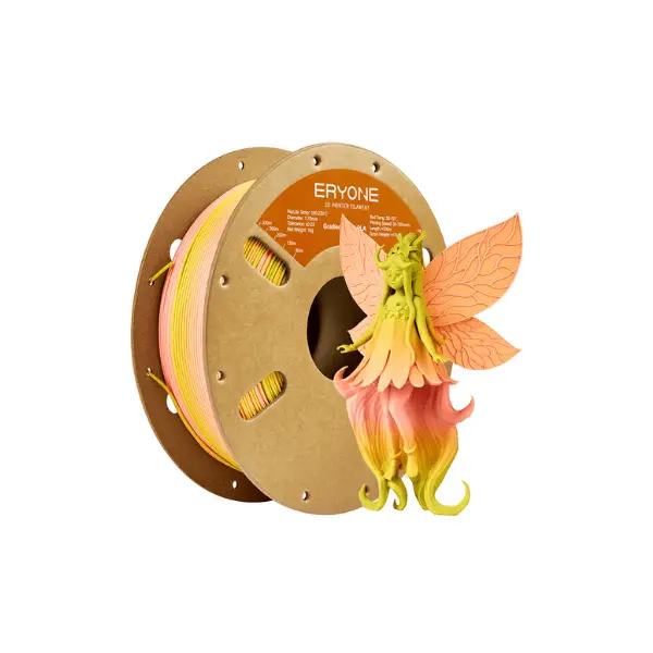 Eryone Matte PLA Gradient Finanxue Pink Yellow Green Filament 1.75mm 1kg plastic spool