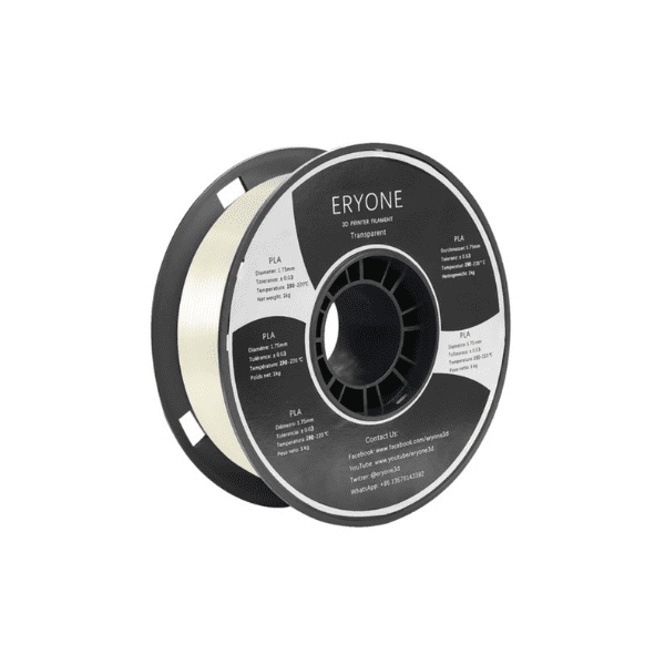 Eryone Standard Transparent PLA Filament 1.75mm 1kg