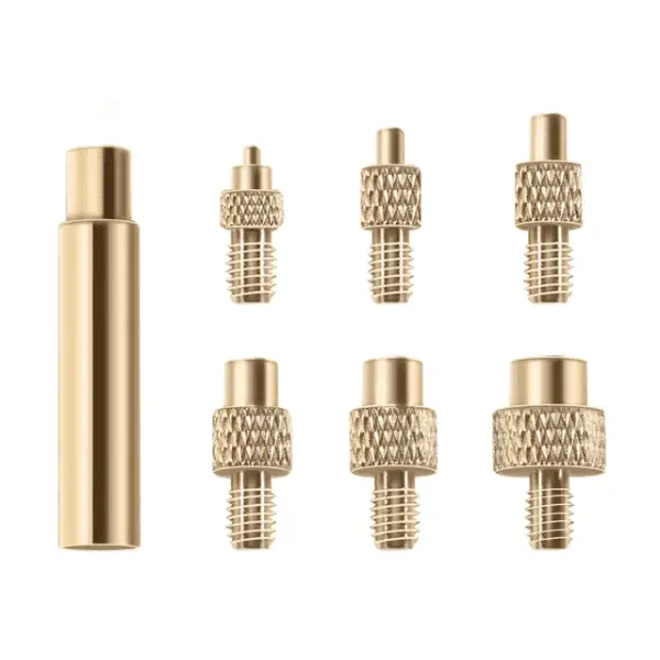 Heat Insert Nut Iron Tip Kit M2–M8 brass threaded insertion tool set