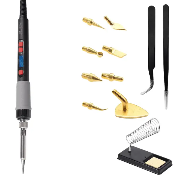 80 W Soldering Iron Kit digital temperature control with accessories