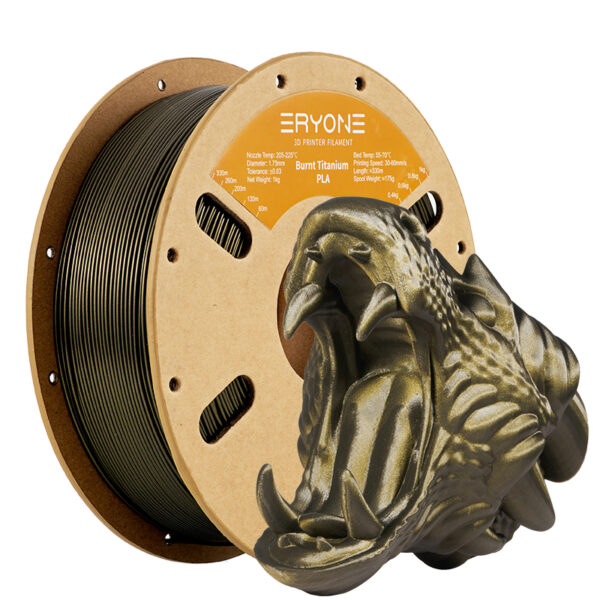 Eryone Burnt Titanium Dark Gold PLA Filament 175mm 1kg