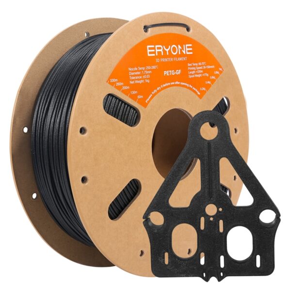 Eryone PETG Glass Fibre Black Filament 175mm 1kg