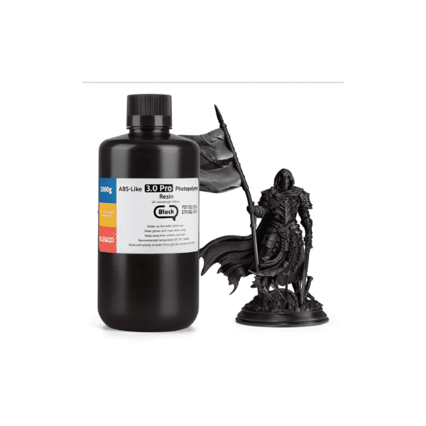 Elegoo ABS Like Resin V3.0 Pro Black 1kg – High Strength UV Resin
